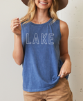 Denim Blue Lake Tank Top