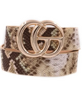 FAUX SNAKE CG GOLD