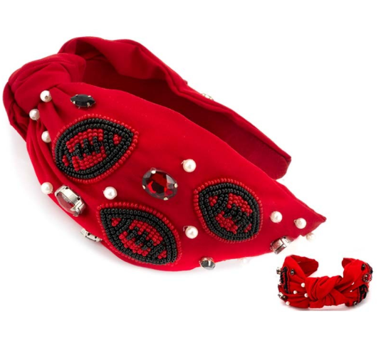Football bead know headband