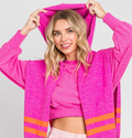 Fuchsia Hooded Cape