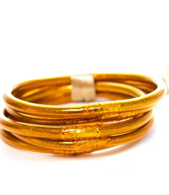 GLITTER JELLY BANGLE BRONZE