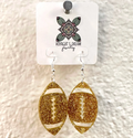 GOLD GLITTER FOOTBALLS
