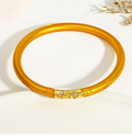 GOLD SILICONE BANGLE BRACELET