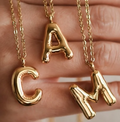 Gold-Dipped Stainless Steel Initial Necklace