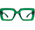 Green Chunky Retro Glasses