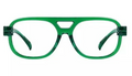 Green Vintage Style Glasses