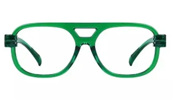 Green Vintage Style Glasses