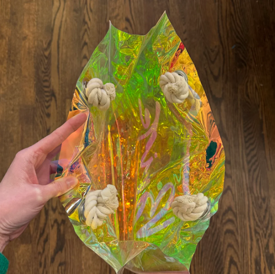 Holographic "Bride" Tote
