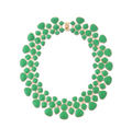Kelly Green Honey Comb Necklace