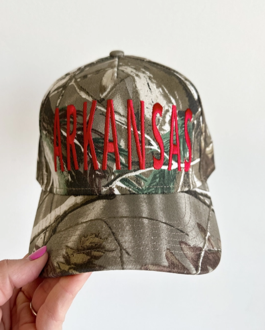 Arkansas Camo Trucker Hat