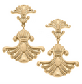 Marie Fleur de Lis Earrings - Gold