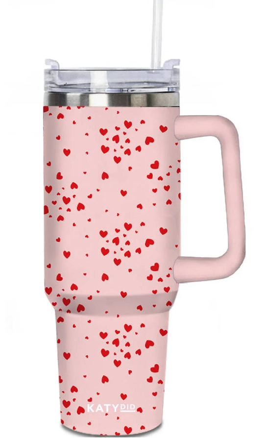 Mini Red Hearts Tumbler