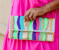 Multi-Color Beaded Purse