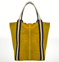 Mustard Melody Suede Leather Bag