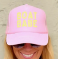 Pink BOAT BABE Trucker Hat