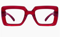 Red Chunky Retro Glasses