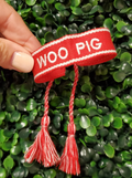 Red Woo Pig Woven Bracelet