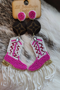 Rockin' tha Lv upcycled Boot earrings