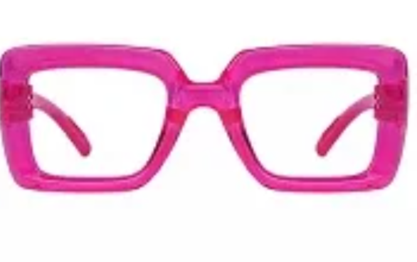 Rose Chunky Retro Glasses