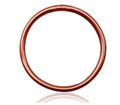 Rose gold jelly bangle