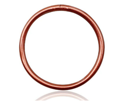 Rose gold jelly bangle