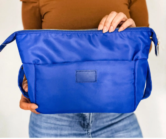 Royal Blue Cosmetic Pouch