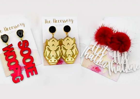 Scout Celebration Tailgate - "Hit That Line" Earrings