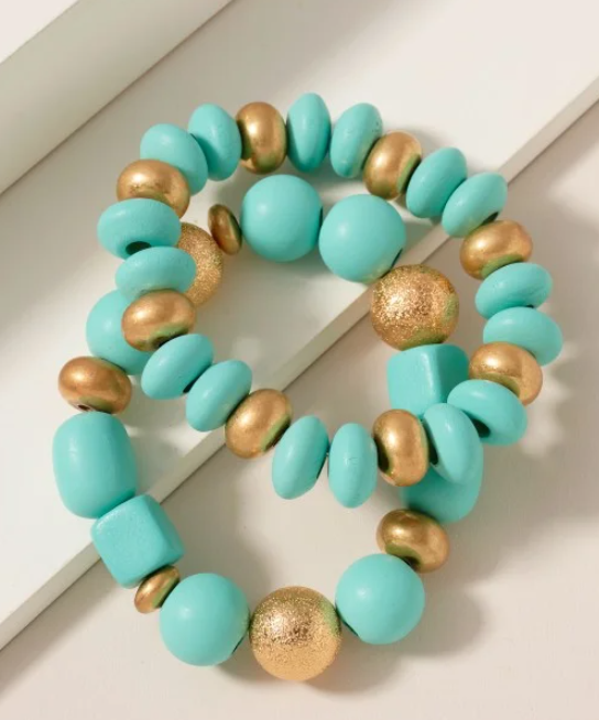 SET OF 2 STRETCH BRACELETS TQ