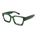 Solid-Color Square Cateye Reading Glasses
