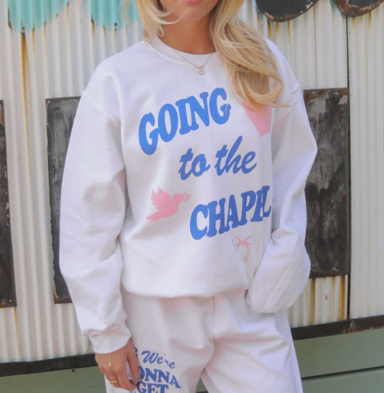 White "Going To the Chapel" Sweatshirt