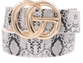 WHITE FAUX SNAKE CG