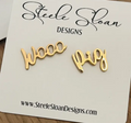 Wooo Pig! Gold Earrings