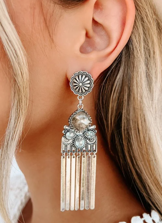 WOR RHODIUM SILVER DANGLE