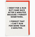 Run Greeting Card