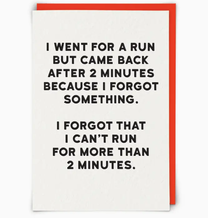 Run Greeting Card