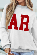 Reversible AR/Arkansas Mock Neck Sweatshirt