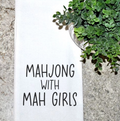 Mahjong With Mah Girls Kitchen Towel