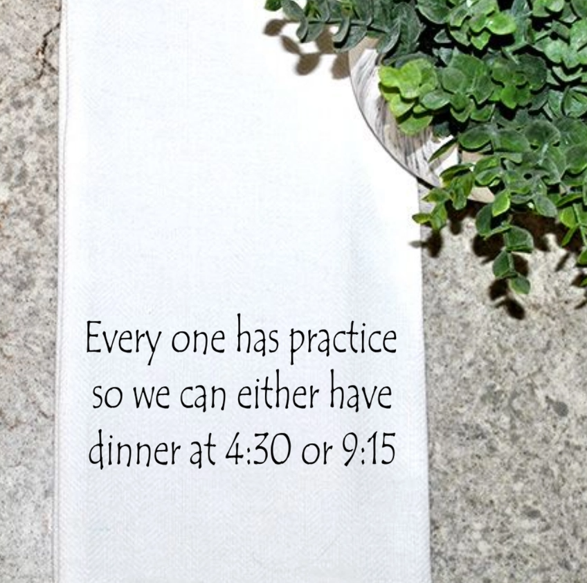 Practice No Dinner Kitchen Towel