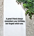 Remembers Your Birthday...Which One? Kitchen Towel