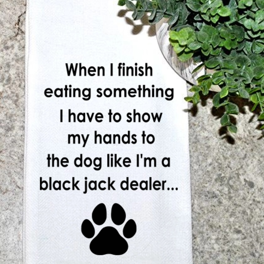Blackjack Dealer Kitchen Towel