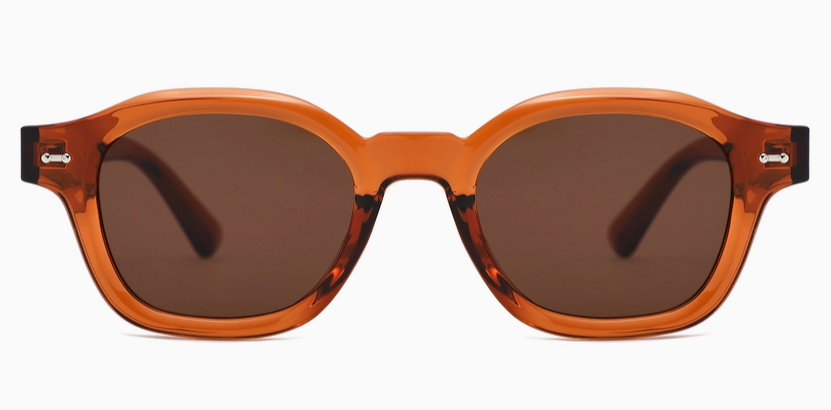 Classic Round Thick Frame Sunglasses