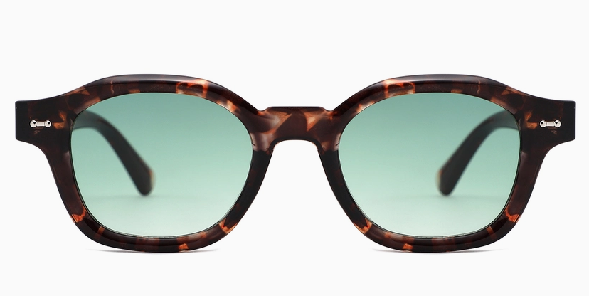Classic Round Thick Frame Sunglasses