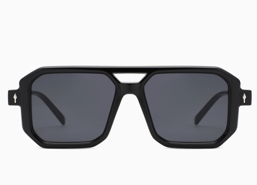 Geometric Square Brow Bar Sunglasses