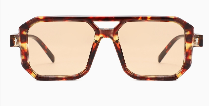 Geometric Square Brow Bar Sunglasses