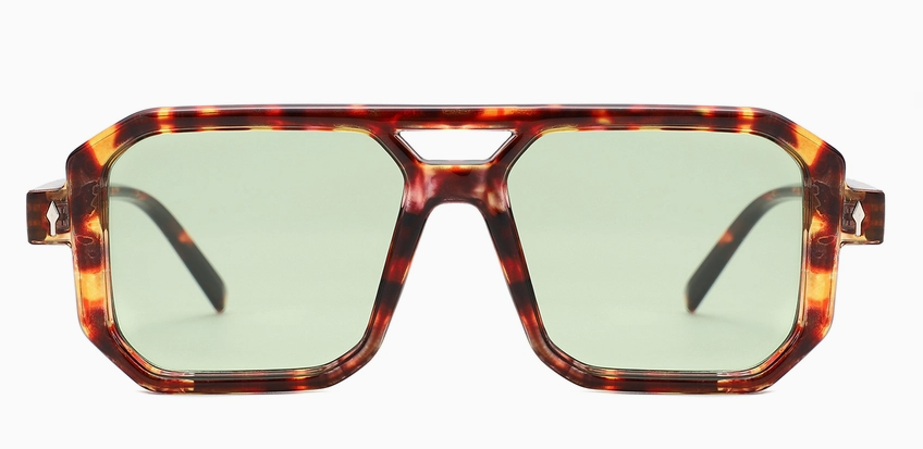 Geometric Square Brow Bar Sunglasses