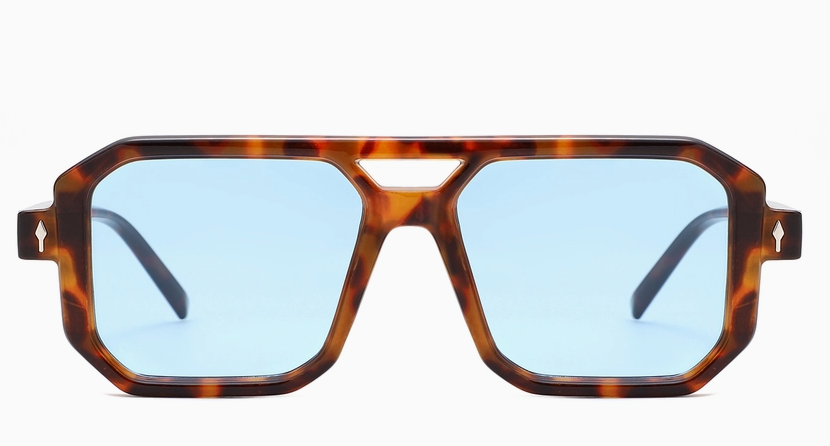 Geometric Square Brow Bar Sunglasses