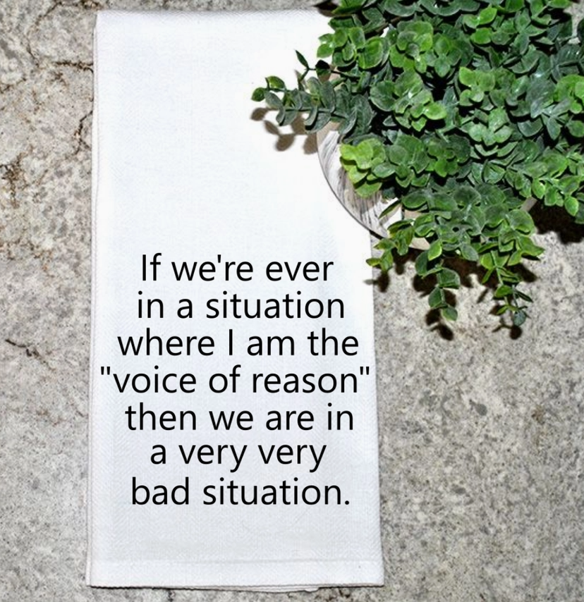 Voice Of Reason Kitchen Towel